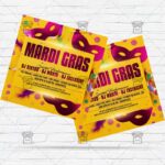 Mardi Gras Carnival- Flyer PSD Template