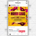 Mardi Gras Carnival- Flyer PSD Template
