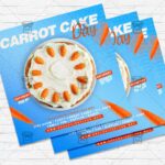 National Carrot Cake Day - Flyer PSD Template