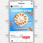 National Carrot Cake Day - Flyer PSD Template