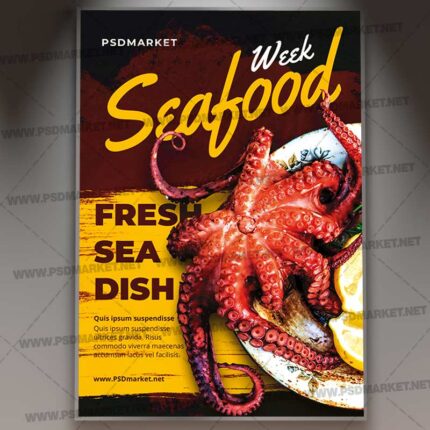 Seafood Weekend - Premium Flyer PSD Template