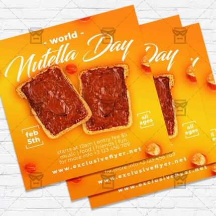 World Nutella Day - Flyer PSD Template