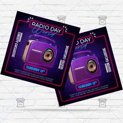 World Radio Day- Flyer PSD Template