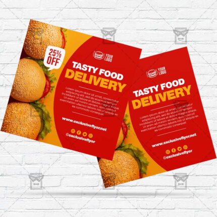 Food Delivery - Flyer PSD Template