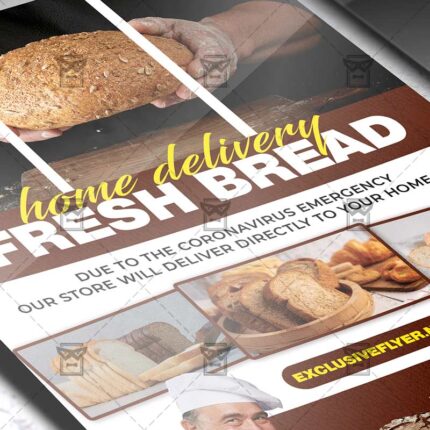Fresh Bread - Flyer PSD Template