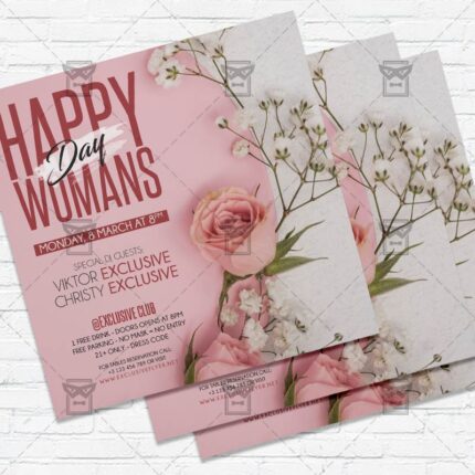 Happy International Womans Day - Flyer PSD Template