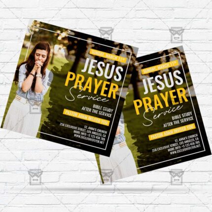 Jesus Prayer - Flyer PSD Template