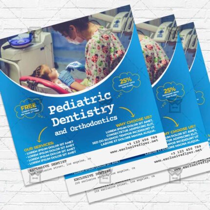 Pediatric Dentistry - Flyer PSD Template