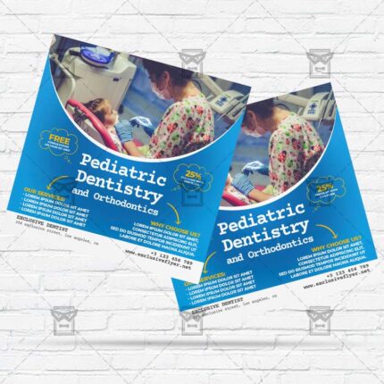 Pediatric Dentistry - Flyer PSD Template