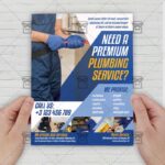 Plumber Service - Flyer PSD Template