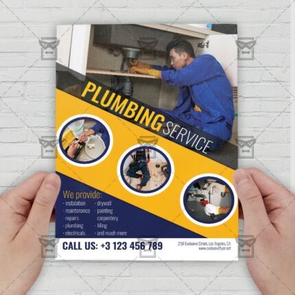 Plumbing Service - Flyer PSD Template