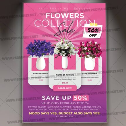 Download Printable Flower Template 1