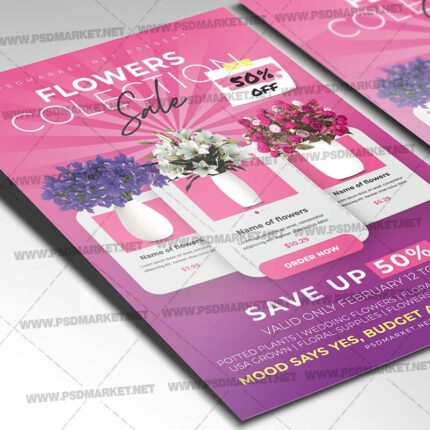 Download Printable Flower Template 2