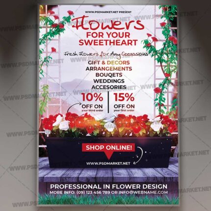 Download Printable Flowers Template 1