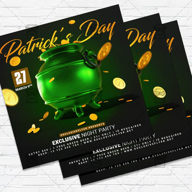 saint_patricks_day-premium-instagramflyer-template-1.jpg Saint Patricks Day - Flyer PSD Template