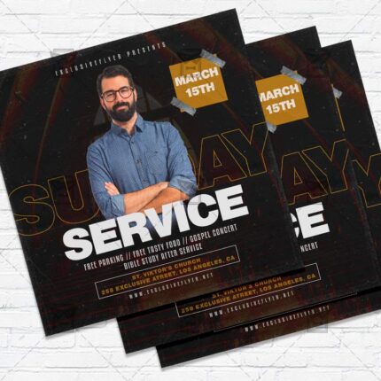 Sunday Service - Flyer PSD Template