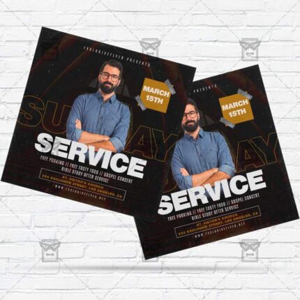 Sunday Service - Flyer PSD Template