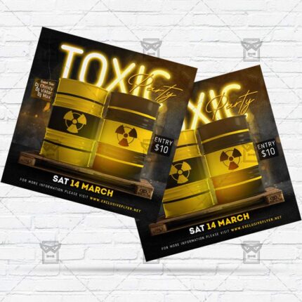 Toxic Night - Flyer PSD Template