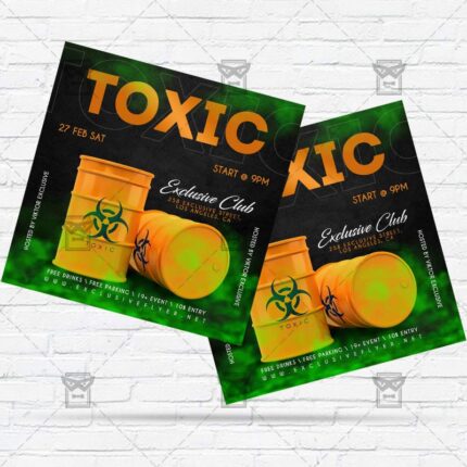 Toxic Party - Flyer PSD Template