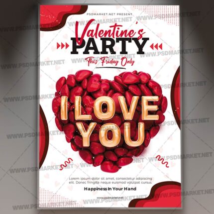 Вщцтдщфв Valentines Party 2021 Template 1