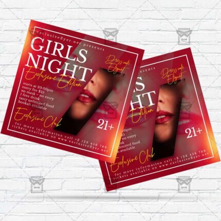 Girls Night - Flyer PSD Template | ExclusiveFlyer