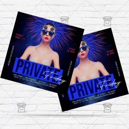 Private Friday - Flyer PSD Template