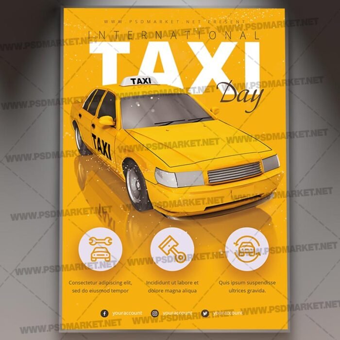 Download Taxi Service Flyer - PSD Template | PSDmarket
