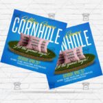 Ultra Cornhole - Flyer PSD Template