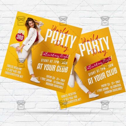 World Party Day - Flyer PSD Template
