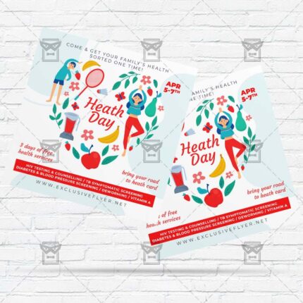 Health Day Event - Flyer PSD Template