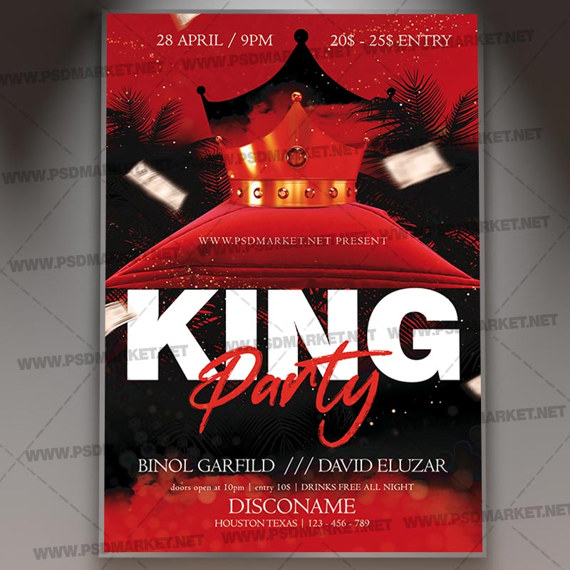 Night Of Kings Flyer Psd