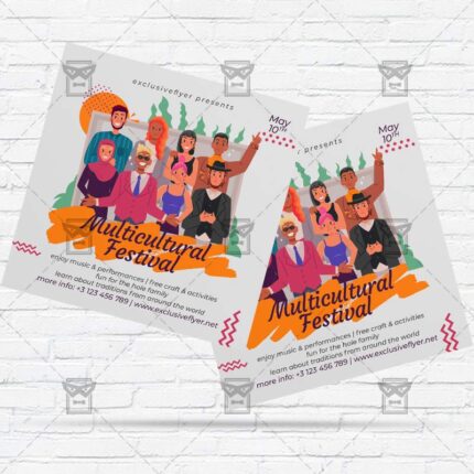 Multicultural Festival - Flyer PSD Template