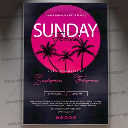 Download Sun Day Festival Template 1