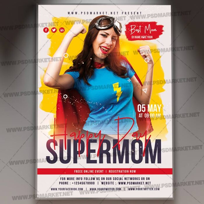Download Super Mom Day Template 1