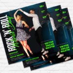 World Rock-n-Roll Day - Flyer PSD Template