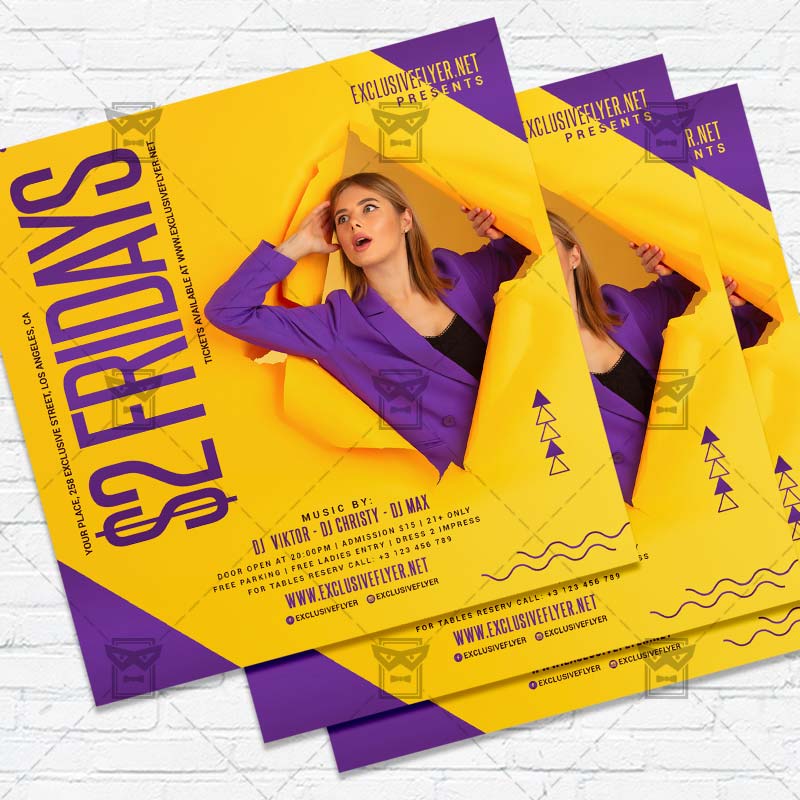 2_fridays-premium-instagramflyer-template-1.jpg $2 Fridays - Flyer PSD Template