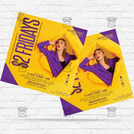 $2 Fridays - Flyer PSD Template