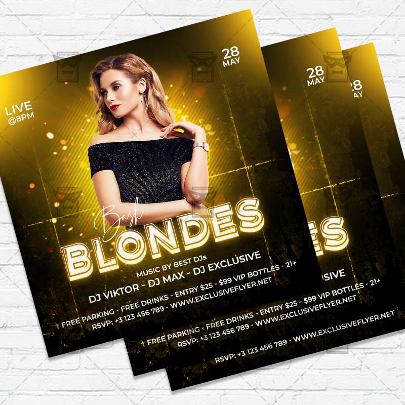blondes_bash-premium-instagramflyer-template-1.jpg Blondes Bash - Flyer PSD Template