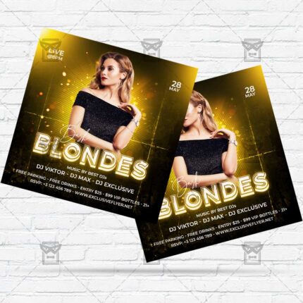 Blondes Bash - Flyer PSD Template