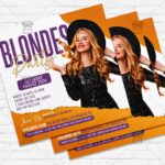 Blondes Party - Flyer PSD Template