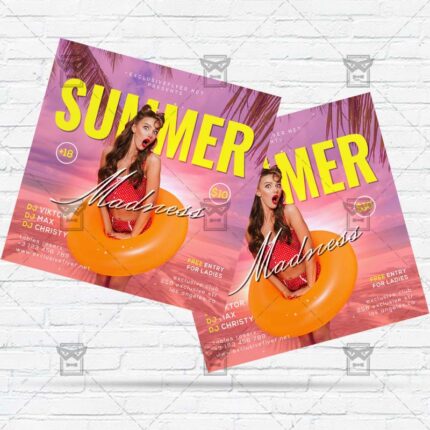 Summer Madness - Flyer PSD Template