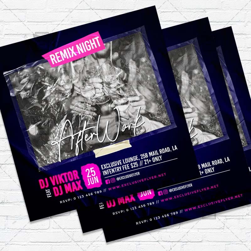 afterwork_party-premium-instagramflyer-template-1.jpg Afterwork Party - Flyer PSD Template