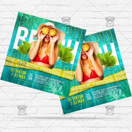 Butterbean Beach Paradise - Flyer PSD Template