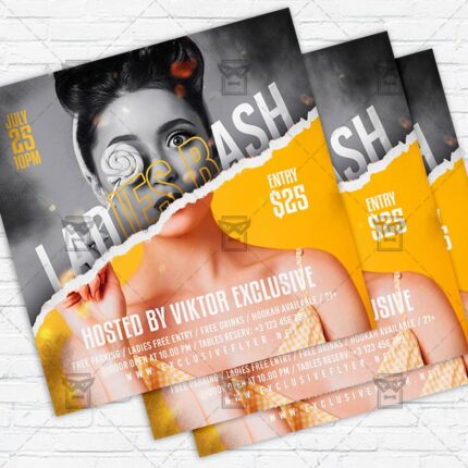 Ladies Bash - Flyer PSD Template