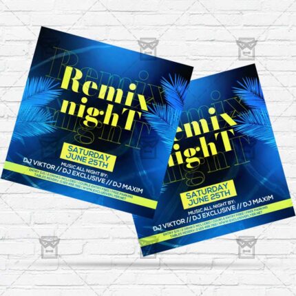 Remix Night - Flyer PSD Template