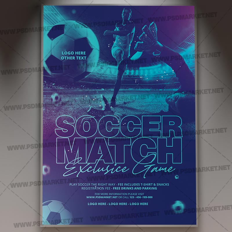 Download Soccer Match Template Sport Flyer PSD PSDmarket