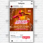 Summer Birthday - Flyer PSD Template