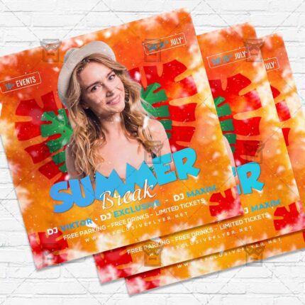 Summer Break - Flyer PSD Template
