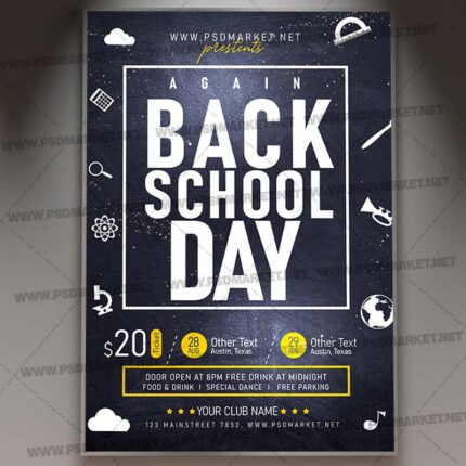 Download Back 2 School Again Template 1
