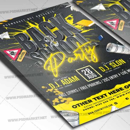Download Back 2 School Party Template 2